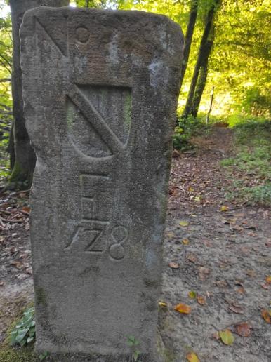 Gemarkungsstein Badisches Wappen