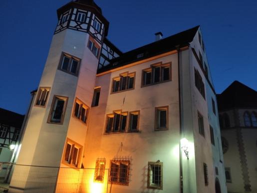 altes Schoss in Emmendingen bei Nacht