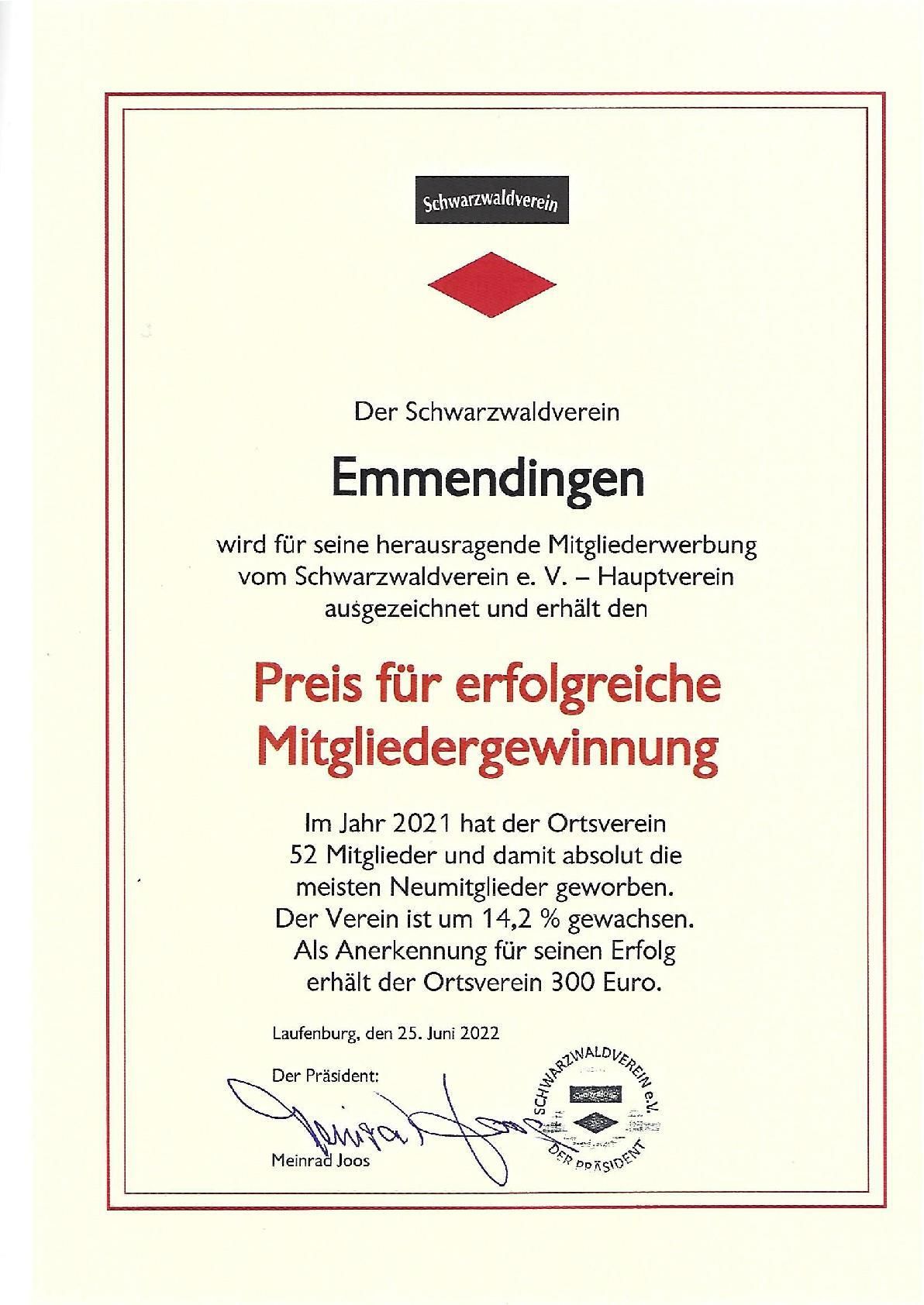 Mitglied im Verein